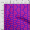 thumbnail image 2 of oneOone Viscose Chiffon Purple Fabric Geometric Quilting Supplies Print Sewing Fabric By The Yard 42 Inch Wide, 2 of 4