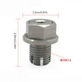 thumbnail image 5 of UNTERING Stainless Steel Oil Drain Plug Repair with Wrench Self Tapping Oil Pan Thread Repair Kits Leak Proof Gasket, 5 of 7
