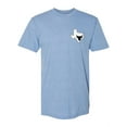 thumbnail image 1 of Gravity Trading Mens Texas Bull USA-Made Triblend Tee - Athletic Blue - 2X-Large, 1 of 1