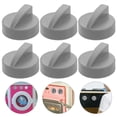 thumbnail image 4 of Miangastore Simulation Stove Knobs Grey 6Pcs 1.57X1.57X0.90In Plastic, 4 of 8