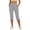 Gray, variant on Women's Capri Golf Trousers Casual Quick Dry UPF 50  Lightweight Quick Dry 3/4 Cargo Pants Hiking Shorts with Pockets Gray L