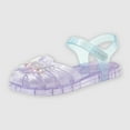 thumbnail image 4 of ZACPNCV Toddler Jelly Sandals Kids Girls Sequin Princess Shoes Closed Toe Summer Beach Flat Sandal with Ankle Strap Purple 5.5-6 Years, 4 of 7
