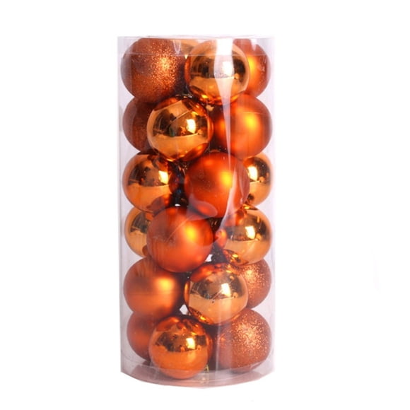 AYktou Christmas Decorations,Christmas Ornaments,Christmas Decor,Christmas Gifts 24pcs Shiny and Polshed Glossy Christmas Tree Ornaments Decorations 1.5'' Christmas Ball
