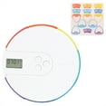 thumbnail image 3 of Round Shape Portable 7 Days Pill Box Medicine Holder Organizer Tablet Reminder (Rainbow), 3 of 8