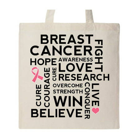 Breast Cancer Awareness Month Saying Tote Bag Natural One