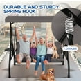 thumbnail image 6 of Haverchair 3-Seat Patio Porch Swing Outdoor Swing with Adjustable Canopy and Backrest, Thickened Cushion, Pillow and Foldable Side Tray for Patio, Backyard, Porch Swing Bed for Spring, 6 of 9