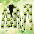 thumbnail image 2 of Mens St Patricks Day 3D Digital Printed Suit Set Light Business Suit Jacket Saint Patricks Day Casual Notched Lapel Blazers Slim Fit Lightweight Sport Coats Blazer, 2 of 5
