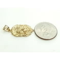 thumbnail image 6 of 14k yellow solid Gold lion Leo head face Pendant charm fine gift jewelry 2.8g, 6 of 12