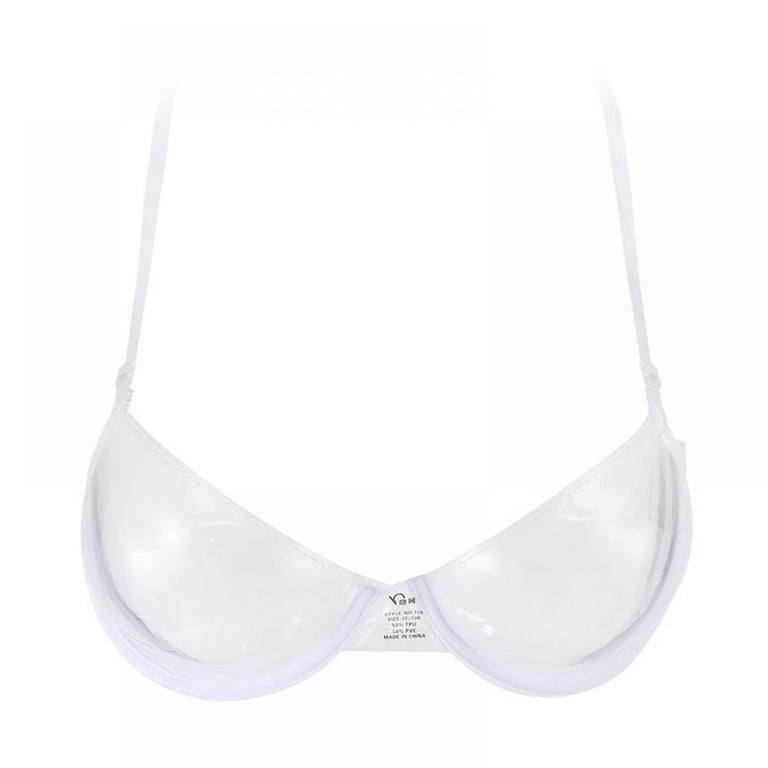 Transparent Bras Woman Sexy Bra Special Plastic Transparent Clear Bra  Invisible Strap Adjustable Disposable Underwear Bra