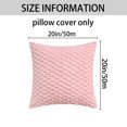 thumbnail image 6 of Unique Bargains Pack of 2 Soft Fuzzy Plush Cushion Cover Pink 20" x 20", 6 of 6