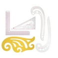 thumbnail image 1 of Outils de Vêtements, 5 Pcs Règle Courbe Multifonction Couture Règle Courbe Créée Magistralement, 1 of 14