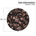 thumbnail image 3 of Disketp Coffee Bean Funny Coasters,6 Pcs Leather Coasters With Holder, Perfect Housewarming Hostess Gifts,Protect Furniture From Water Marks Scratch And Damage, 3 of 9