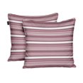 thumbnail image 1 of S4Sassy Orange Cotton Flex Stripe Printed Square Sofa Cushion Cover Dori Pillow Case Throw Pillowslip 2Pcs-18 x 18 Inches, 1 of 5
