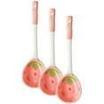 thumbnail image 4 of ColoMX 3pcs Cucharas de postres de cerámica Spoons Spoons Ice Cream cucharadas para el hogar, 4 of 7