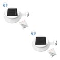 thumbnail image 4 of Ounissouiy Cerca del jardín del patio al aire libre de la luz con energía solar LED Blanco Luz blanca 2Conjunto, 4 of 6