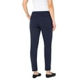 thumbnail image 2 of LVPL Women's Mid Rise 28" Inseam Pull On Trouser Pants (Navy, 12/31), 2 of 2