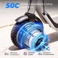 thumbnail image 2 of iScooter 500W Electric Scooters for Adults, Up To 19 Mph 19 Miles Range Portable Escooter, 8.5'' Solid Tires Folding Commuting E Scooter for Teens, 2 of 8