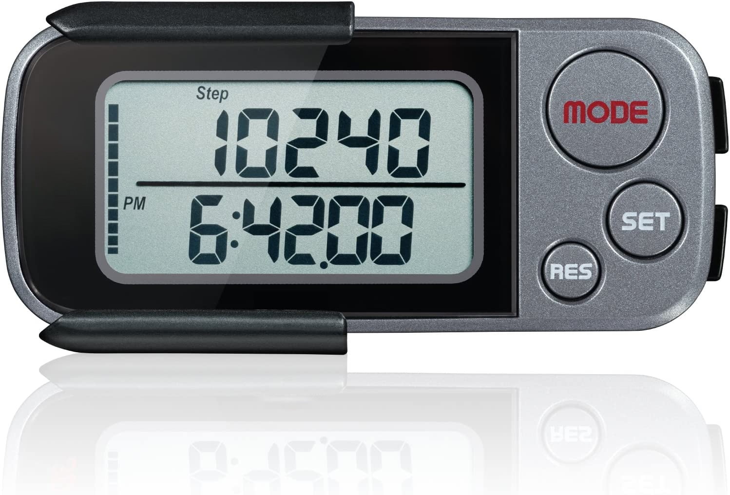 Pedometer for Walking, 3D Pedometer with Clip and Strap, 30 Days Memory, Accurate Step Counter