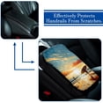 thumbnail image 5 of Surfing Soft Comfortable Furry Printed Car Armrest Pad Mat Cover, 12.5x8.2 Inch Armrest Accessories, 5 of 6