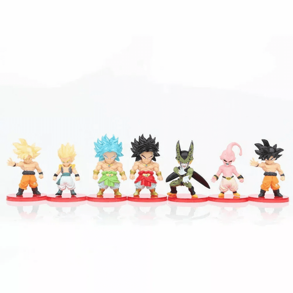 Anime Character Action Figure Set – 21 Piece Collection, Mini Figures with Display Stands, Detailed Design for Play or Display