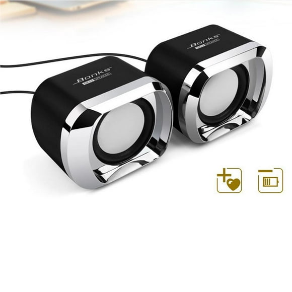 pitrice Portable USB Wired Speaker Desktop Mini Speakers Laptop Computer Speaker 3.5mm for Jack Stereo Music Player No.1