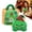 Green, variant on Crazy Fun RMS Mystery Christmas Plush Dumpling Squishy, Cute Stuffed Dumpling Squishies Plushies Fidget Toy, Christmas Collectible Stress Relief Gift with Simulated Steamer & Fuzzy Handle