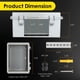 thumbnail image 3 of Caja de conexiones eléctricas impermeable Joisyoya 22x17x11cm IP67, 3 of 6