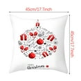 thumbnail image 2 of Yhmxh Pillow Covers Throw Pillow Covers Pillow Protector Christmas New Pillowcase Rag Linen Pillowcase Back Cushion Cover Luminous Pillowcase, 2 of 2
