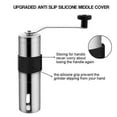 thumbnail image 4 of Manual Stainless Steel Coffee Grinder Adjustable Settings Portable for Camping, 4 of 12