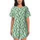thumbnail image 1 of Balery Dinosaurs on Roller Skater Conjunto de Pijama para Mujer con Estampado, Dos Piezas de Manga Corta y Shorts, Ropa de Dormir Suave con Cuello Redondo y Bolsillos-X-Large, 1 of 6