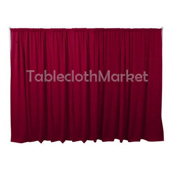 3 x 5 ft Backdrop Background FOR PIPE AND DRAPE DISPLAYS Polyester 24 COLORS", (Color: Burgundy)