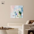 thumbnail image 5 of Verdant Breeze Over White Canvas Modern Colorful Art by Art Remedy, Gallery Wrapped, 40" x 40", 5 of 8