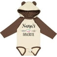 thumbnail image 3 of Inktastic Nana's Favorite- Heart Grandchild Boys or Girls Long Sleeve Baby Bodysuit, 3 of 5