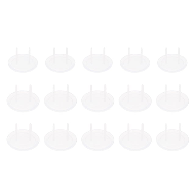 KAKOWELY Power Outlet Cover 20pcs Transparent Safety Protection Socket Cover Practical Safety Power Socket Cover1.18"X1.18"X0.79"