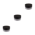 thumbnail image 2 of relayinert Powder Box Empty Case Makeup Tool Cosmetic Box Exquisite Lid Dustproof Black Multicolored Practical Compact Size Black 3Set, 2 of 6