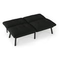 thumbnail image 7 of Convertible Futon Sofa Bed, Folding Sofa Sleeper,Modern Sofa Couch for Small Space,Apartment,Living Room,Black, 7 of 7
