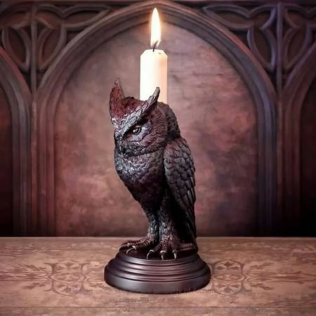 Halloween Decorations Halloween Gothic Candlestick Decoration Resin Home Decoration Antique Arts And Crafts Decoration Desktop Ornament 17.5Cmx9Cm