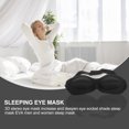 thumbnail image 3 of 2 Pcs Masques de Sommeil pour les Yeux, Patchs Occultants Confortables (Noir), 3 of 8