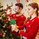 thumbnail image 4 of Ganfancp Árbol de Navidad Colgante Monedero Bolsa Escolar Colgante Auricular Bolsa Cable de Datos Lápiz Labial Monedero Bolsa de Almacenamiento Liquidación 1X Colgante, 4 of 7