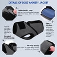 thumbnail image 3 of Dog Anxiety Calming Vest, Breathable Dog Thunder Jacket, Adjustable Pet Stress and Anxiety Relief Shirt for Thunderstorm, Fireworks, Grooming, Vet Visit, Travel, Separation, XS-3XL, 3 of 6