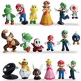 thumbnail image 2 of 18pc/set Mario Plastic Action Figures Dolls Kit Toys, 2 of 5