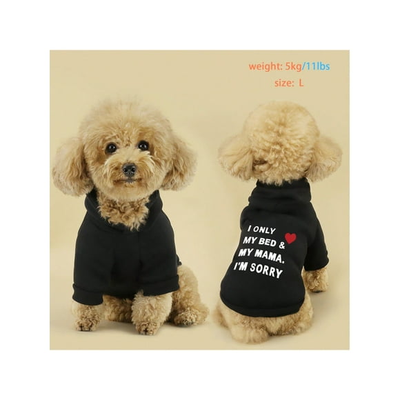Fall/Winter Season Screen Printed Pet Pattern Letter Print Sweatshirt