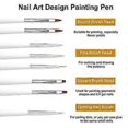 thumbnail image 3 of 9pcs Nail Art Tools Polish Gel Liner Pen Nail Painting Pen Stainless Steel Cuticle Pusher & Trimmer Kit, 3 of 5