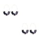 thumbnail image 1 of sweethay 1 par de pendientes de estilo sencillo en forma de U con estampado de leopardo, pendientes universales de acrílico para fiestas, Type1 NO1, 1 of 6