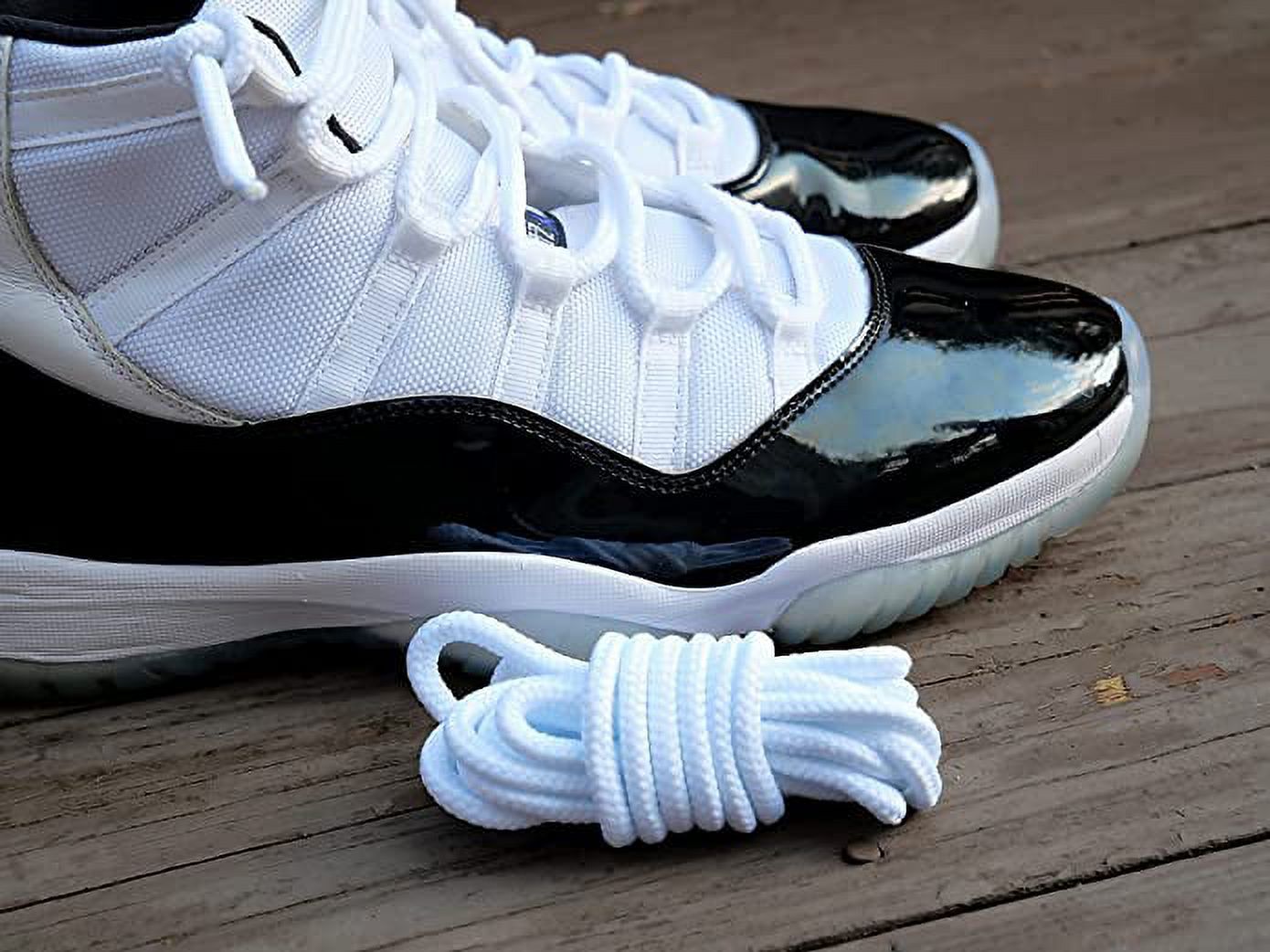 Proof Culture Compatible with Jordan 11 Laces Replacement Laces White Round Shoe Laces Round Athletic Shoe Laces White Shoe Laces for Sneakers White 60 inches 152 cm Walmart