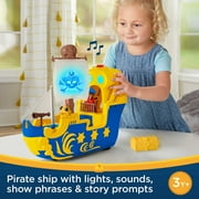 Fisher-Price Santiago of the Seas Pirate Ship El Bravo Playset with Lights & Sounds for Child 3Y+