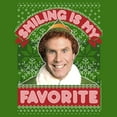 thumbnail image 2 of Men's Elf Buddy Smiling Is My Favorite Ugly Sweater Print  Graphic T-Shirt, 2 of 5