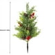 thumbnail image 3 of Árbol de inserción de tierra de plástico C, decoración para el hogar, pino artificial de dos tonos y cedro rojo, mini árbol de estaca para el suelo, decoraciones navideñas con plantas artificiales, pi, 3 of 9