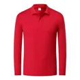 thumbnail image 4 of Playera Larga Moda Casual Para Hombre Color Sólido Tipo Polo, 4 of 8