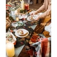 thumbnail image 3 of Christmas Placemats Set of 6 Gingerbread Man Ball Christmas Placemats for Dining Table Pine Needles Red Ribbon Table Mat Winter Holiday Home Party Kitchen Table Decorations, 3 of 6
